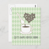 私はコーヒーが大好き ポストカード (正面/裏面)