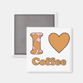 私はコーヒーが大好き マグネット (正面/裏面)