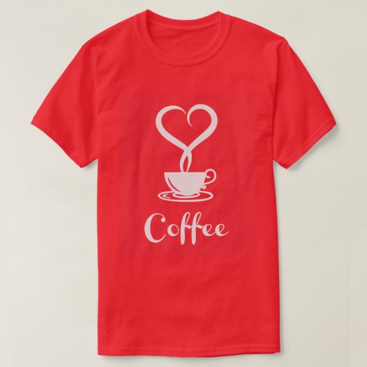 私はコーヒーが大好き Tシャツ (デザイン正面)