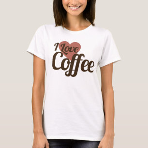 私はコーヒーが大好き Tシャツ