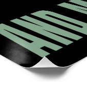 私はコーヒーが好きで、多分3人レトロなスタイル ポスター (コーナー)