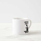 私はコーヒーが好きで、猫が強くて好き エスプレッソカップ (正面右)