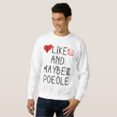 私はコーヒーが好きで、3人くらいかな スウェットシャツ (正面フル)