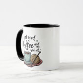私はコーヒーとカチェットが必要だ マグカップ (正面左)