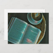 私はコーヒーと本が大好きだ ポストカード (正面/裏面)