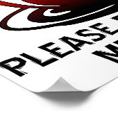 私はコーヒーのポスターのサインよりもおもしろいあなたを愛している ポスター (角)