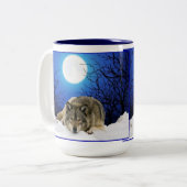 私はコーヒーのマグを感じましたり従って休ませました ツートーンマグカップ (正面左)