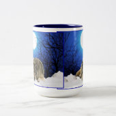 私はコーヒーのマグを感じましたり従って休ませました ツートーンマグカップ (中央)