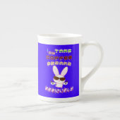 私はコーヒーの休憩を真剣に受け止める ボーンチャイナマグカップ (右)