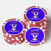 私はコーヒーの休憩を真剣に受け止める ポーカーチップ (積み重ね)