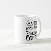 私はコーヒーの前の悪夢おもしろいだ コーヒーマグカップ (正面右)