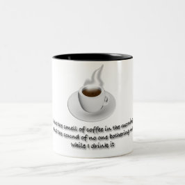 私はコーヒーの香りが大好きだ ツートーンマグカップ