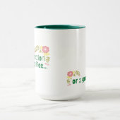 私はコーヒーや良いブックマグなしには機能できない マグカップ (中央)