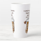 私はコーヒーよりもラテが好き カフェラテマグ (正面)