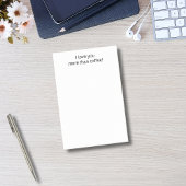 私はコーヒーよりも君の方が好きだおもしろいパーソナライズされた ポストイット