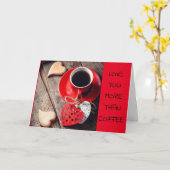 私はコーヒーより**愛**誕生日カード カード (黄色い花)