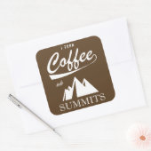 私はコーヒーをサミットに出す スクエアシール (封筒)