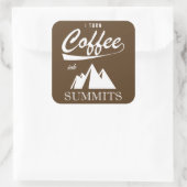 私はコーヒーをサミットに出す スクエアシール (バッグ)
