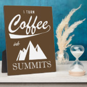 私はコーヒーをサミットに出す フォトプラーク (側面)