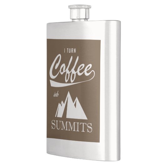 私はコーヒーをサミットに出す フラスク (左)