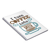 私はコーヒーをスピーチSLP言語病理学者に変える ノートブック (右側)