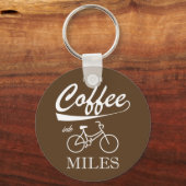私はコーヒーをマイルに変える キーホルダー (正面)