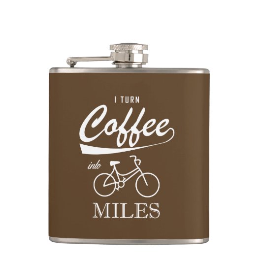 私はコーヒーをマイルに変える フラスク (正面)