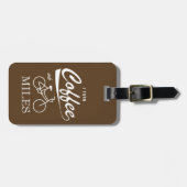 私はコーヒーをマイルに変える ラゲッジタグ (正面横)