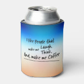 私はコーヒーを作ってくれる人が好き… 缶クーラー (缶正面)