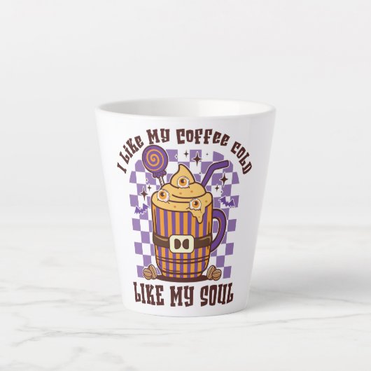 私はコーヒーを冷たくするのが好きだ カフェラテマグ (正面)