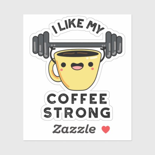 私はコーヒーを強く飲むパおもしろいンが好きだ シール (シート)