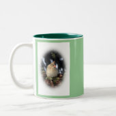 私はコーヒーを必要とします! ツートーンマグカップ (左)