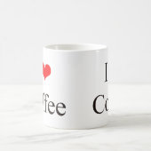 私はコーヒーを愛します コーヒーマグカップ (中央)