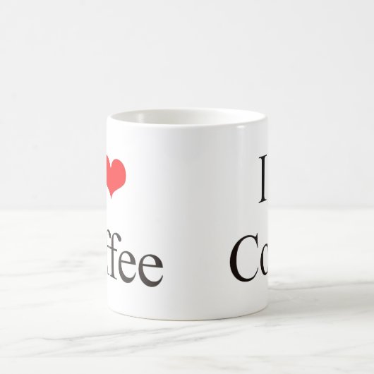 私はコーヒーを愛します コーヒーマグカップ (中央)