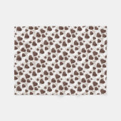 私はコーヒーを愛します!! フリースブランケット (正面(横))