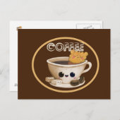私はコーヒーを愛します ポストカード (正面/裏面)