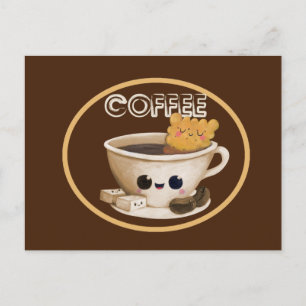 私はコーヒーを愛します ポストカード