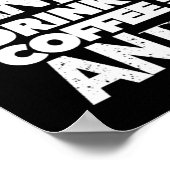 私はコーヒーを焼き飲み、モノのポスターを知る ポスター (角)