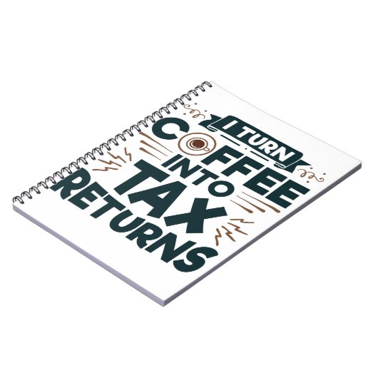 私はコーヒーを確定申告経理担当者に変える ノートブック (左側)