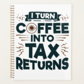 私はコーヒーを確定申告経理担当者に変える プランナー手帳 (正面)