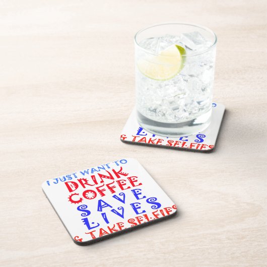 私はコーヒーを飲みたい コースター (右側)