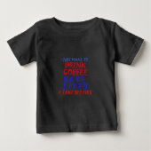 私はコーヒーを飲みたい ベビーTシャツ (正面)
