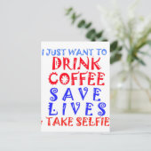 私はコーヒーを飲みたい ポストカード (スタンド正面)
