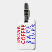 私はコーヒーを飲みたい ラゲッジタグ (正面縦)