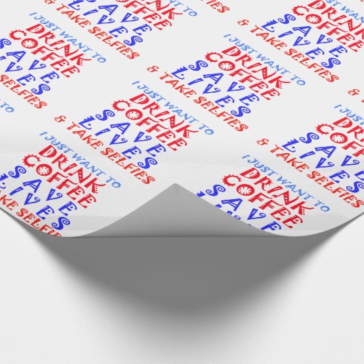 私はコーヒーを飲みたい ラッピングペーパー (角)