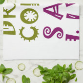 私はコーヒーを飲み、selfiesを取りたい キッチンタオル (折り畳み)