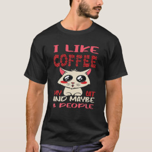 私はコーヒーを飲むのが好きで、3人のコフが好きおもしろいだ Tシャツ