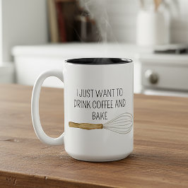 私はコーヒーを飲んで水色を焼きたいだけだ ツートーンマグカップ