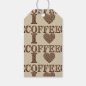 私はコーヒーギフトラベルが大好き ギフトタグ (正面)