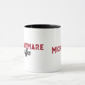 私はコーヒーハロウィーンマグの前の悪夢不気味である マグカップ (中央)